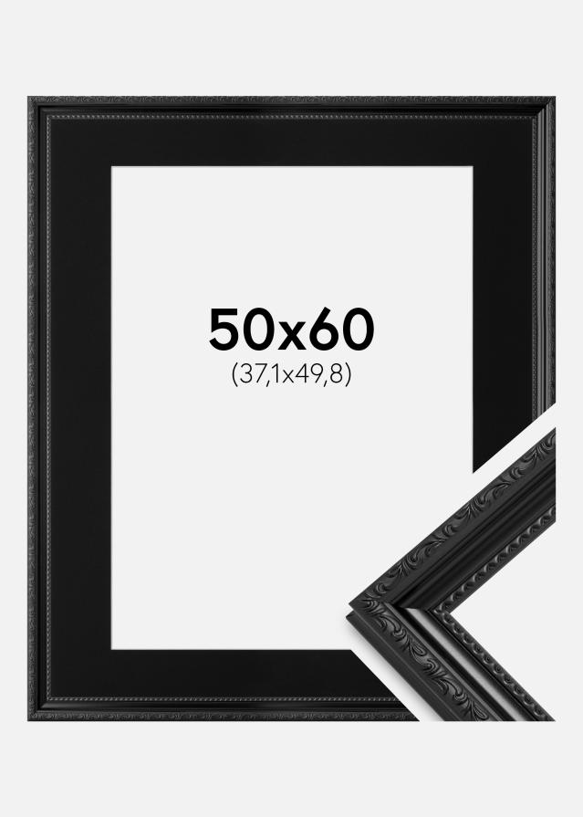 Rám Abisko Cierna 50x60 cm - Pasparta Cierna 15x20 inches