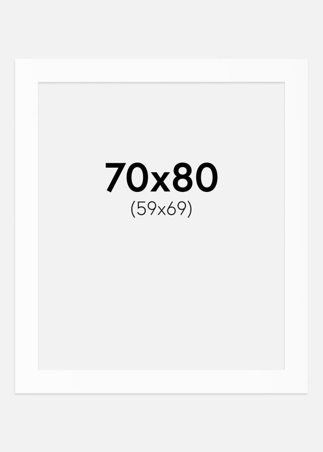 Pasparta Canson Biela Biely stred 70x80 cm (59x69)