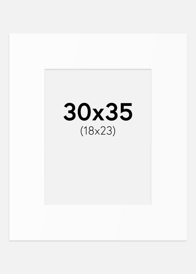 Pasparta Biely Štandard (Biele Jadro) 30x35 cm (18x23)