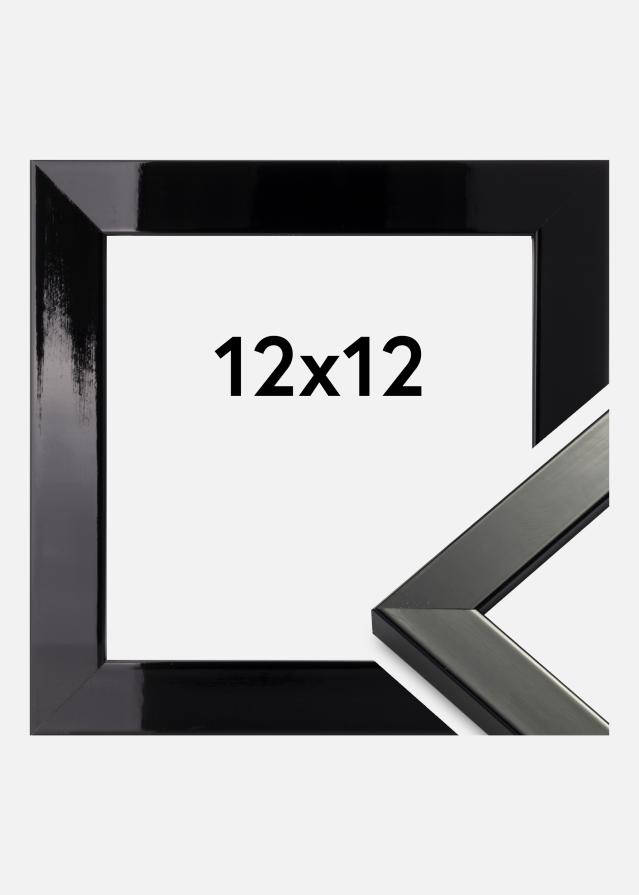 Rám Uppsala Cierny vysokolesklý 12x12 cm