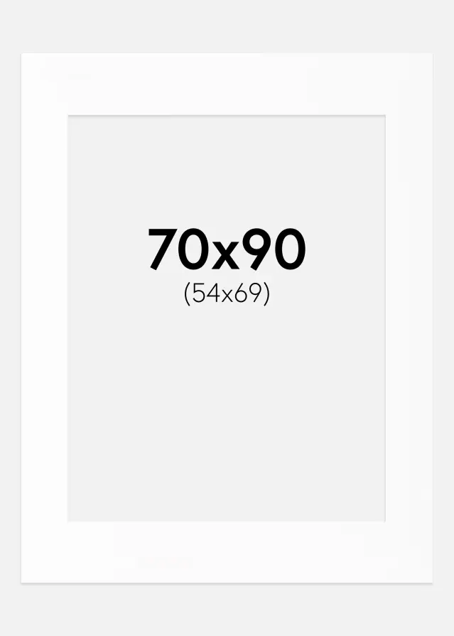 Pasparta Canson Biela Biely stred 70x90 cm (54x69)