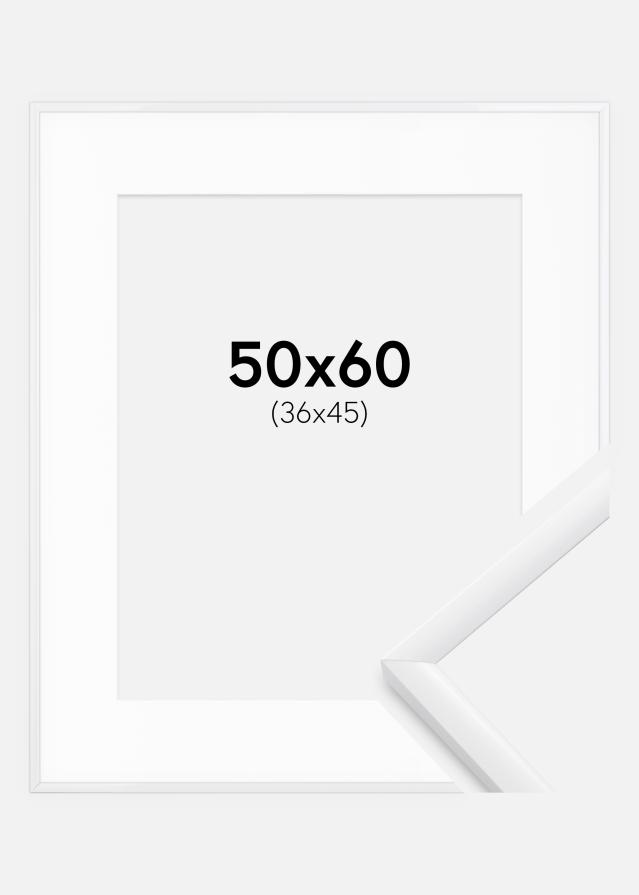 Rám New Lifestyle Biela 50x60 cm - Pasparta Biela 37x46 cm