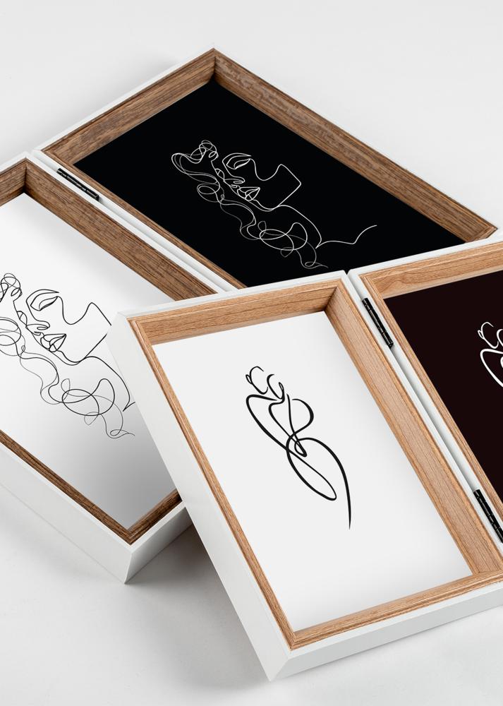Silhouette Otvárací rám Dub 10x15 cm – 2 obrázky