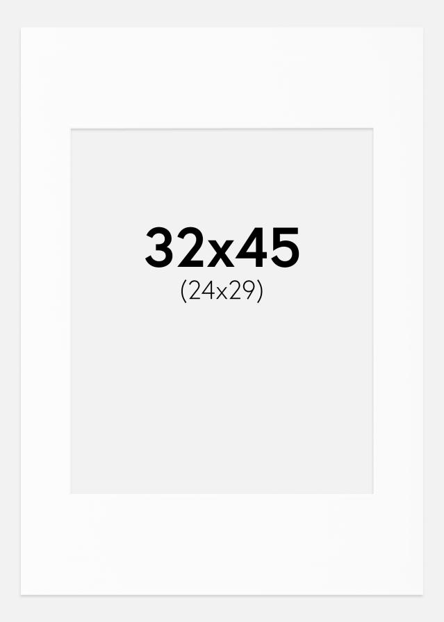 Pasparta Canson Biela Biely stred 32x45 cm (24x29)