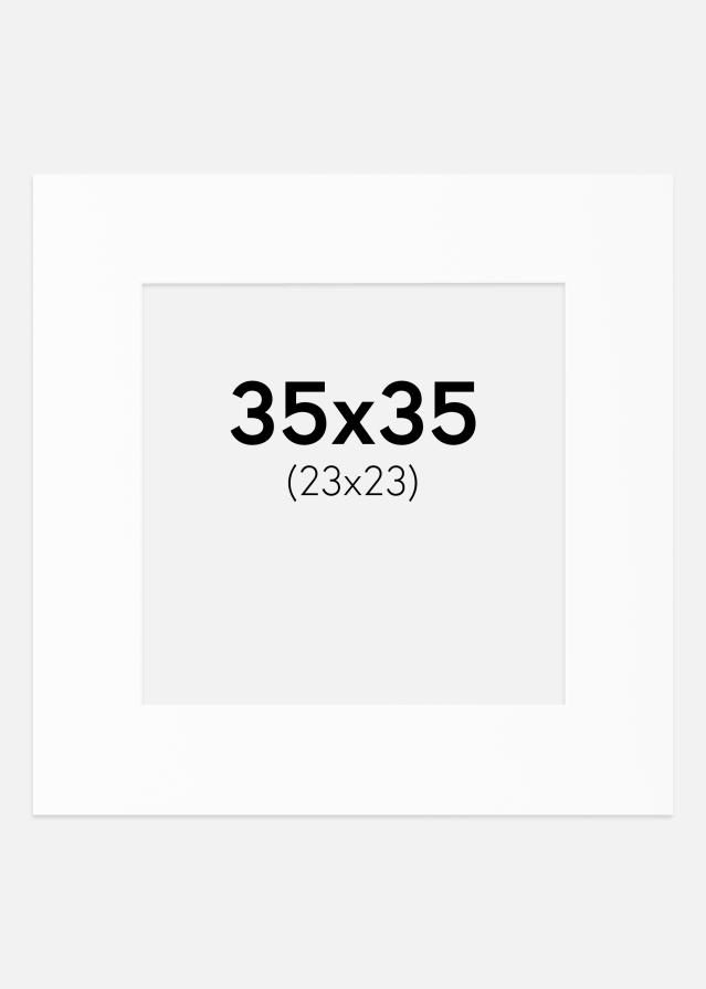 Pasparta Canson Biela Biely stred 35x35 cm (23x23)