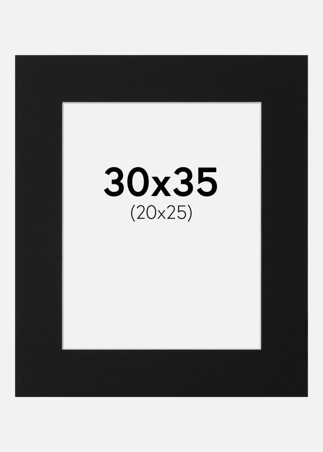 Pasparta Čierny Štandard (Biele Jadro) 30x35 cm (20x25)