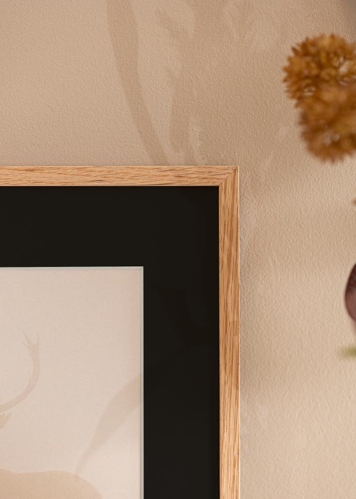 Rám Oslo Dub 60x60 cm - Pasparta Cierna 50x50 cm