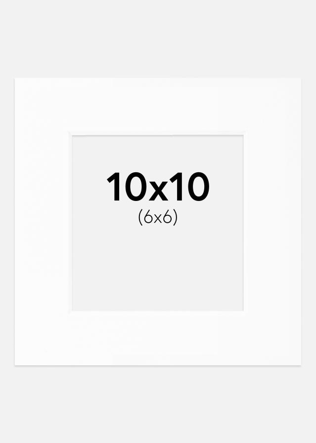 Pasparta Biela Štandardný Biely stred 10x10 cm (6x6)