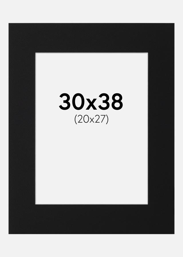 Pasparta Čierny Štandard (Biele Jadro) 30x38 cm (20x27)