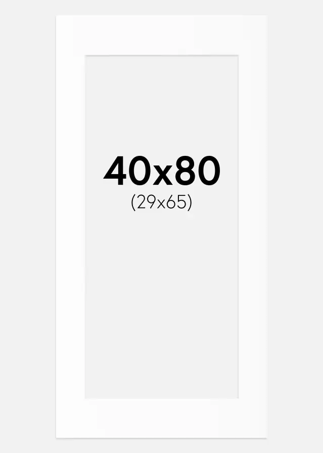 Pasparta Canson Biela Biely stred 40x80 cm (29x65)