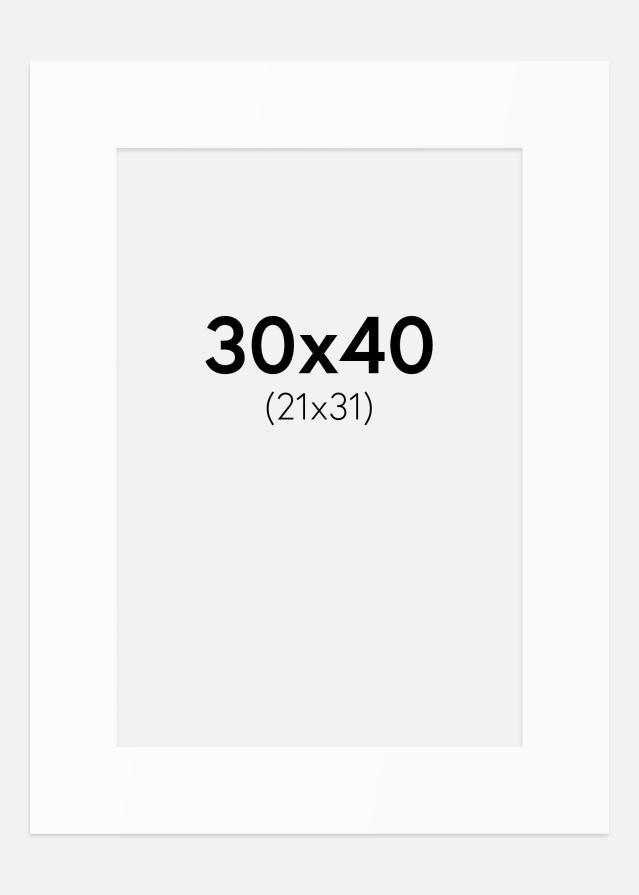 Pasparta Biely Štandard (Biele Jadro) 30x40 cm (21x31)