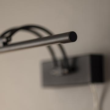 Gunnebo V962 LED obrazové svietidlá 37 cm - Cierna