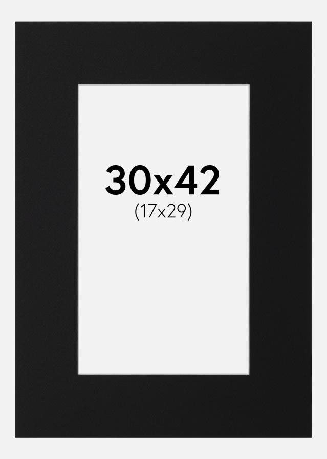 Pasparta Čierny Štandard (Biele Jadro) 30x42 cm (17x29)