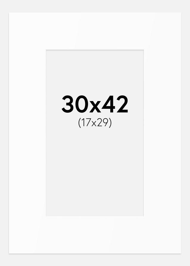 Pasparta Biely Štandard (Biele Jadro) 30x42 cm (17x29)