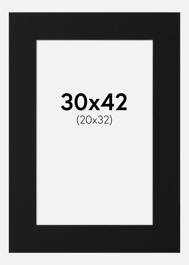 Pasparta Čierny Štandard (Biele Jadro) 30x42 cm (20x32)