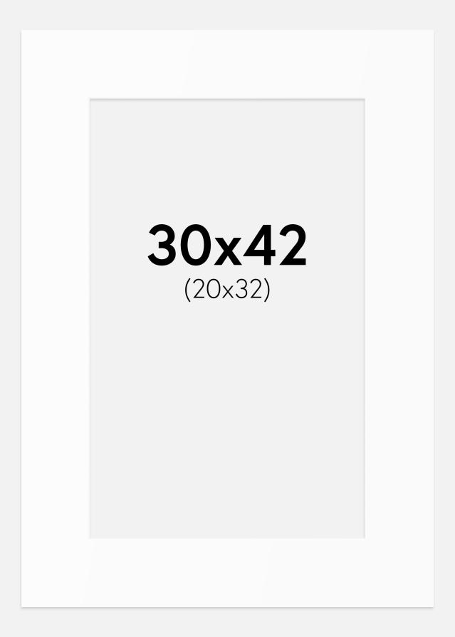 Pasparta Biely Štandard (Biele Jadro) 30x42 cm (20x32)
