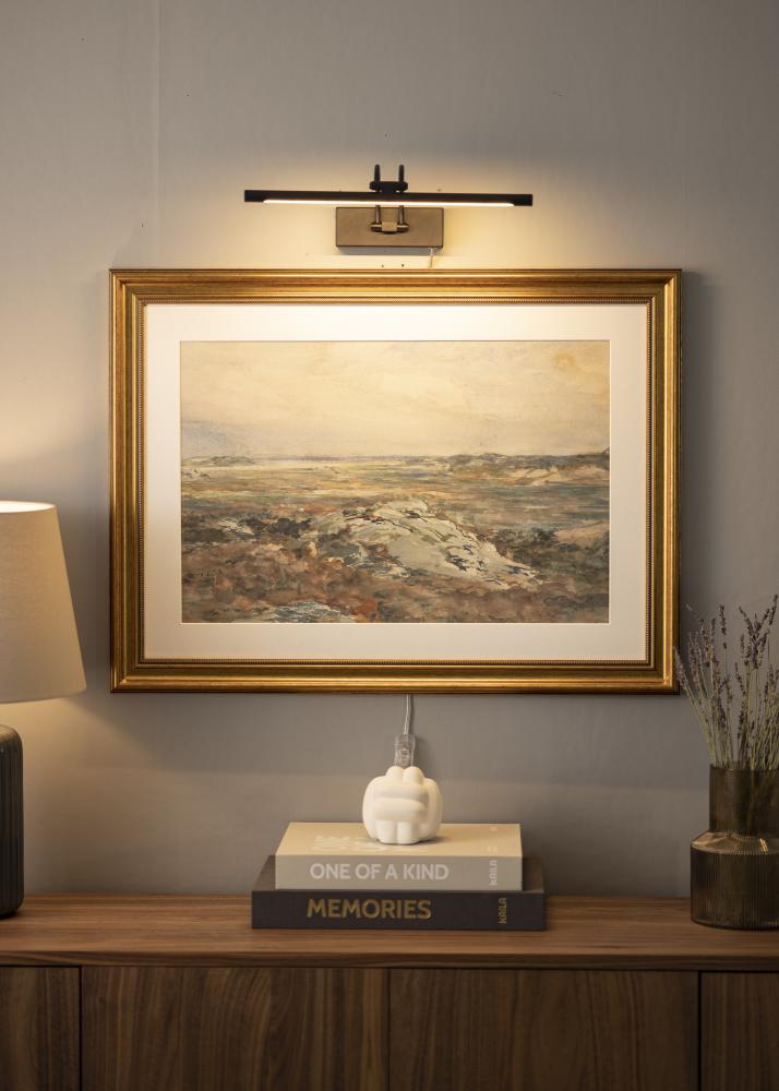 Gunnebo V962 LED obrazové svietidlá 37 cm - Cierna