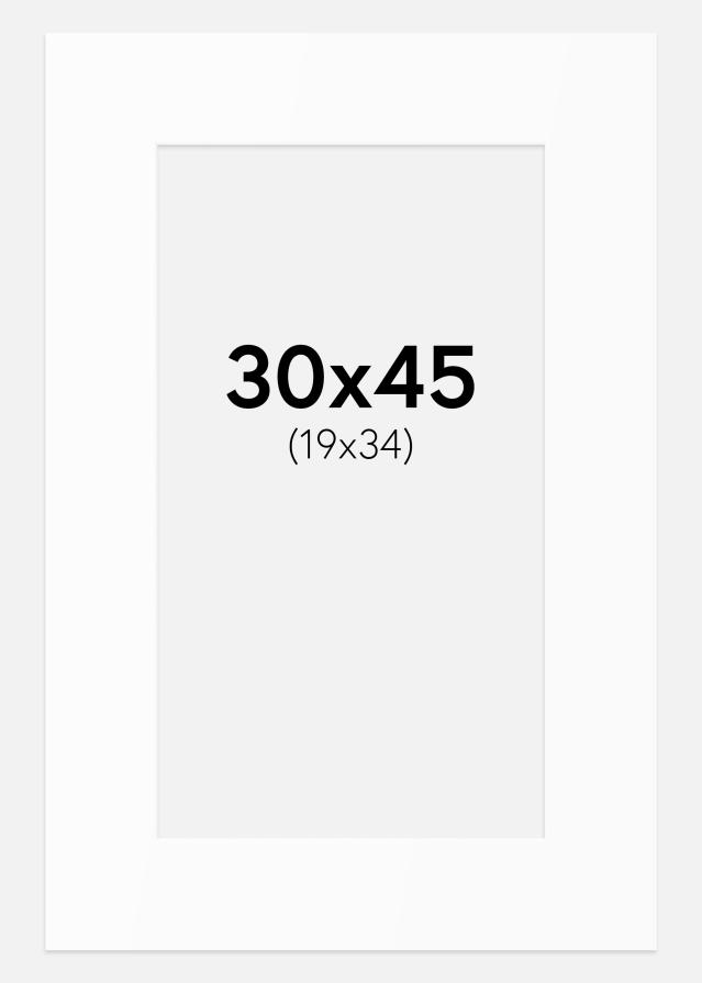 Pasparta Biely Štandard (Biele Jadro) 30x45 cm (19x34)