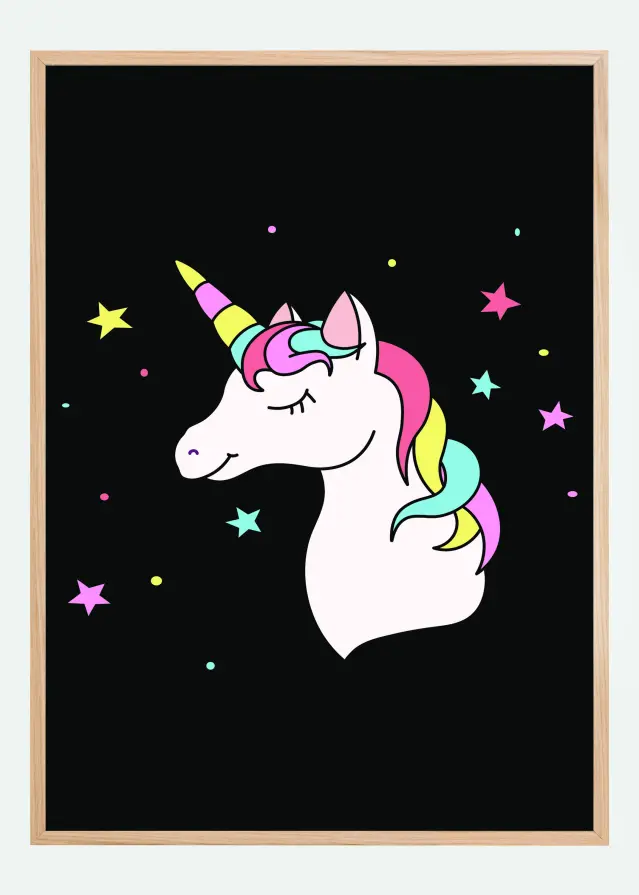 Unicorn Black Plagát