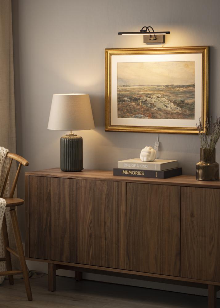 Gunnebo V962 LED obrazové svietidlá 37 cm - Cierna