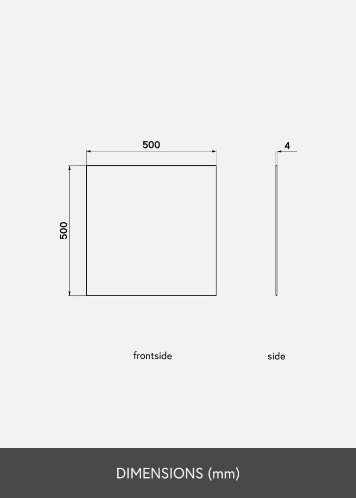 KAILA Zrkadlo Square 50x50 cm