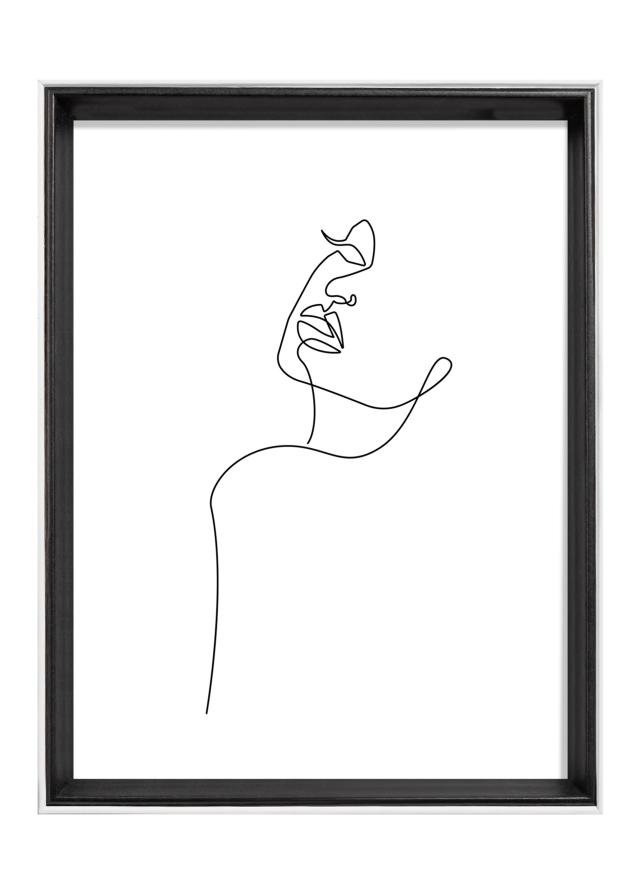 Rám Silhouette Čierna 18x24 cm