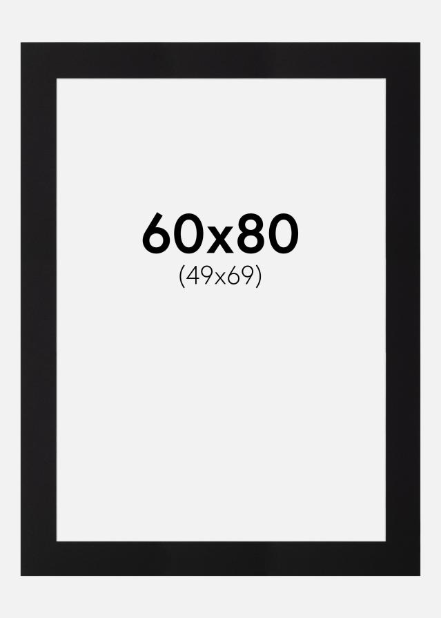 Pasparta Canson Cierna Biely stred 60x80 cm (49x69)