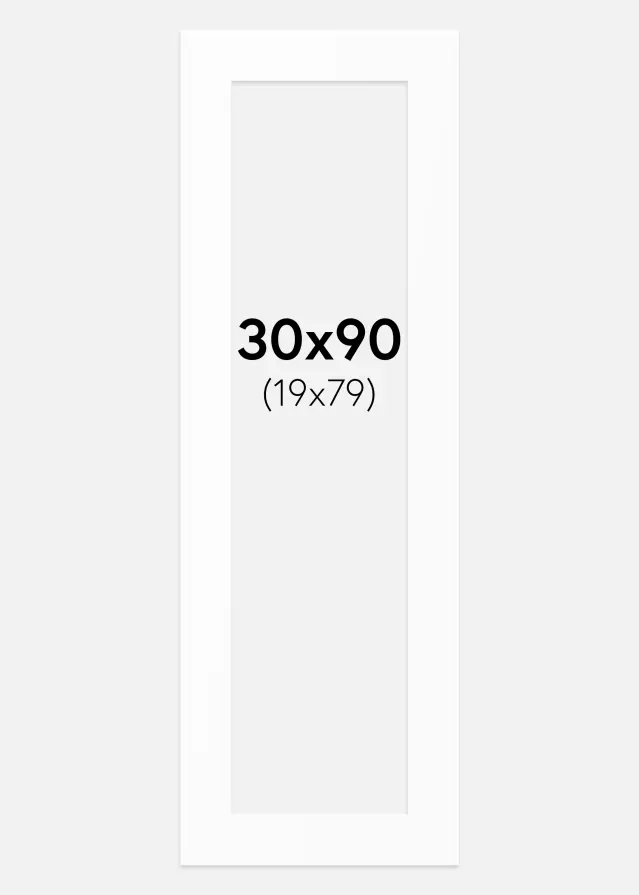 Pasparta Biely Štandard (Biele Jadro) 30x90 cm (19x79)