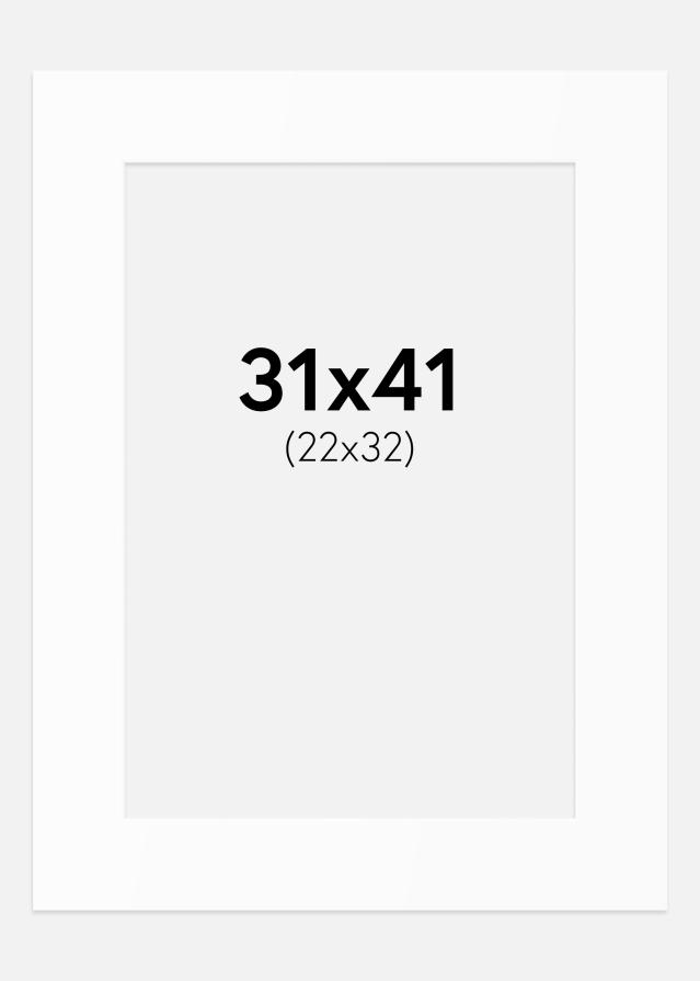 Pasparta Biely Štandard (Biele Jadro) 31x41 cm (22x32)