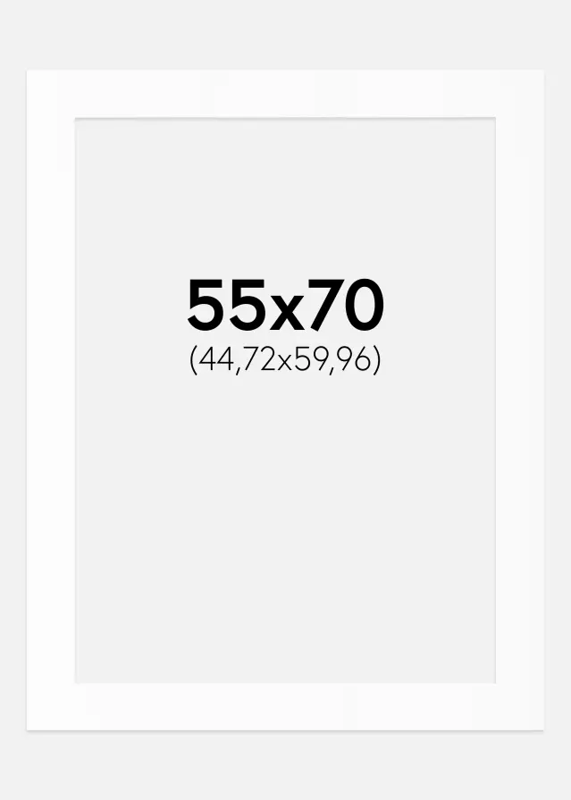 Pasparta Canson Biela Biely stred 55x70 cm (44,72x59,96)