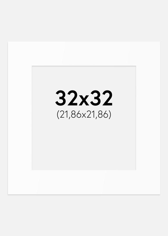 Pasparta Biely Štandard (Biele Jadro) 32x32 cm (21,86x21,86)