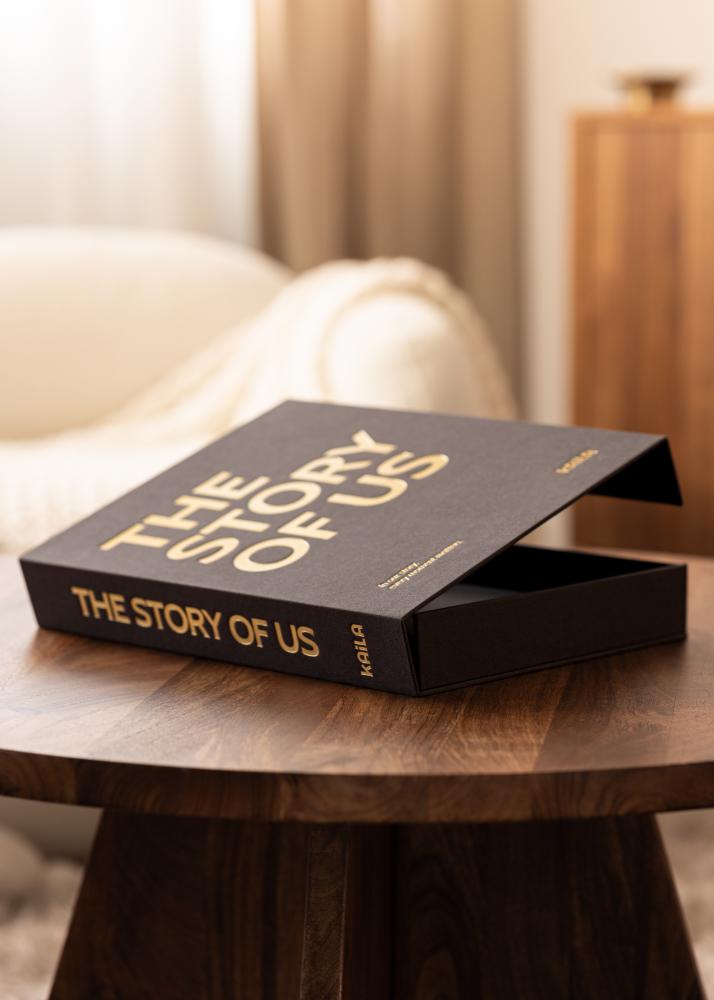 KAILA THE STORY OF US Creme - Coffee Table Photo Album (60 Cierna Sidor)