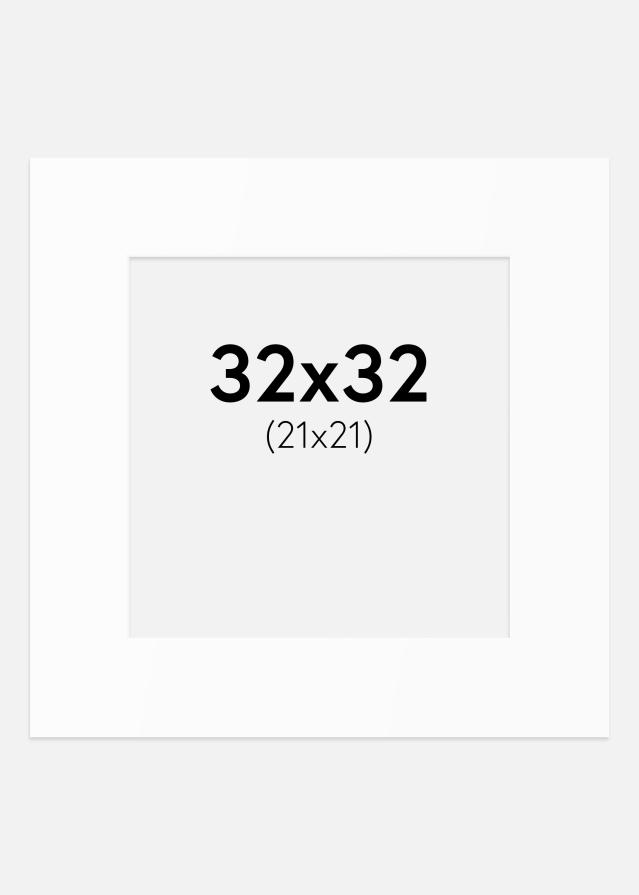Pasparta Biely Štandard (Biele Jadro) 32x32 cm (21x21)