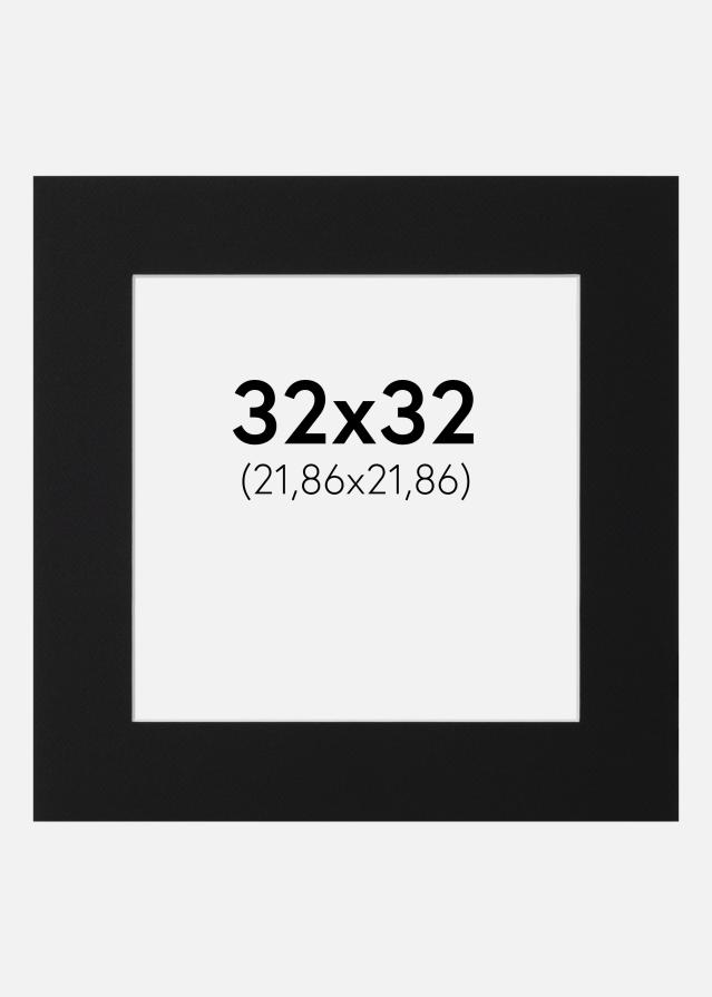 Pasparta Čierny Štandard (Biele Jadro) 32x32 cm (21,86x21,86)