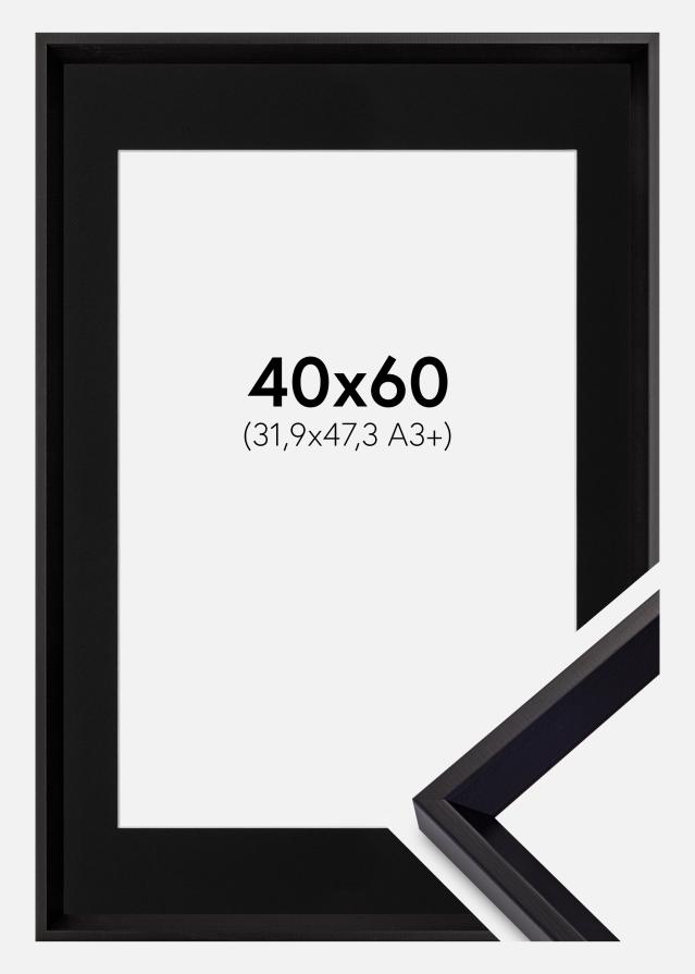 Rám Globe Cierna 40x60 cm - Pasparta Cierna 32,9x48,3 cm (A3+)