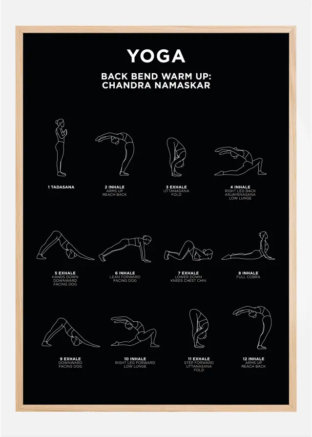 Back Bend - Warm Up - Black Plagát