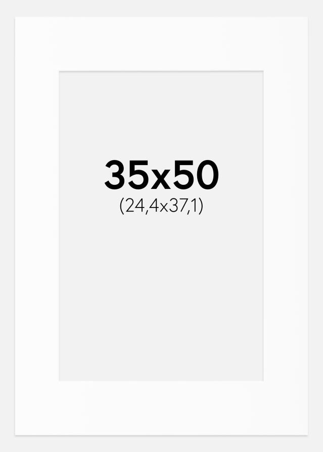 Pasparta Canson Biela Biely stred 35x50 cm (24,4x37,1)