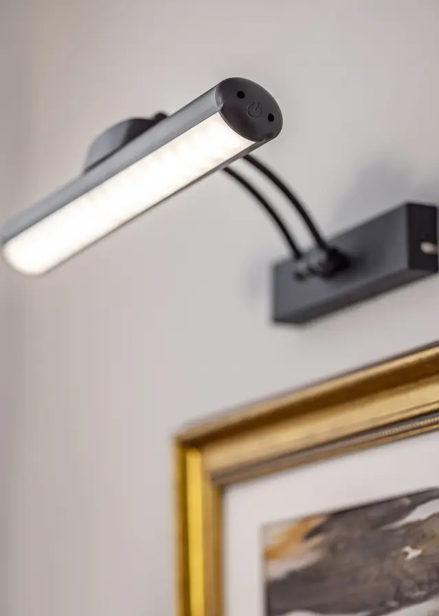 KAILA Luster Batériové Osvetlenie Obrazu 32 cm - Čierna