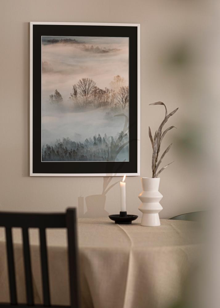 Rám Kaspar Biela 40x60 cm - Pasparta Cierna 30x50 cm