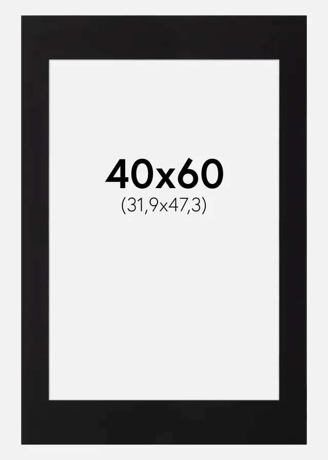 Pasparta Canson Cierna Biely stred 40x60 cm (31,9x47,3 - A3+)