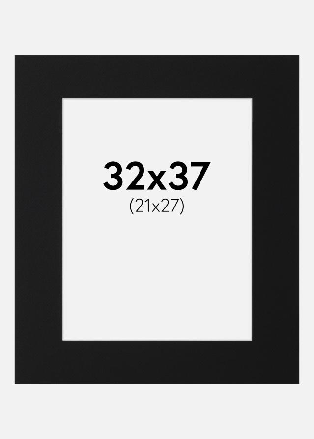 Pasparta Čierny Štandard (Biele Jadro) 32x37 cm (21x27)