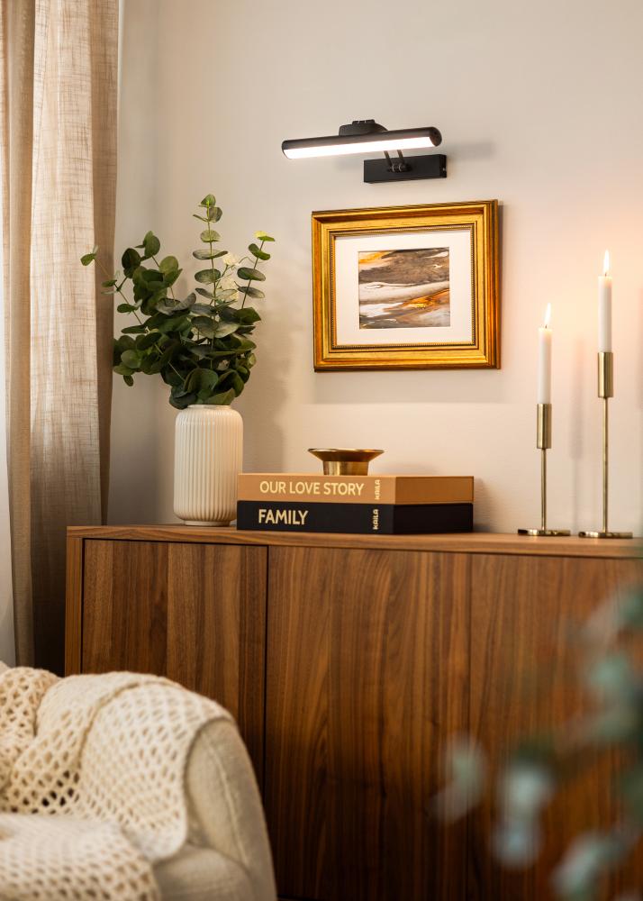 KAILA Luster Batériové Osvetlenie Obrazu 32 cm - Čierna