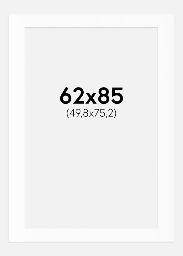 Pasparta Canson Biela Biely stred 62x85 cm (49,8x75,2)