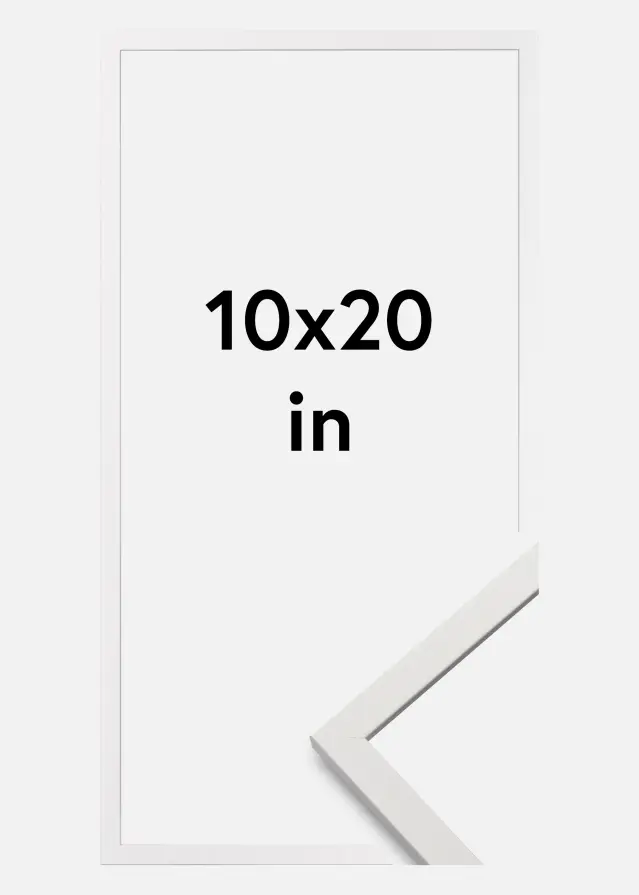 Rám Edsbyn Akrylové sklo Biela 10x20 inches (25,4x50,8 cm)