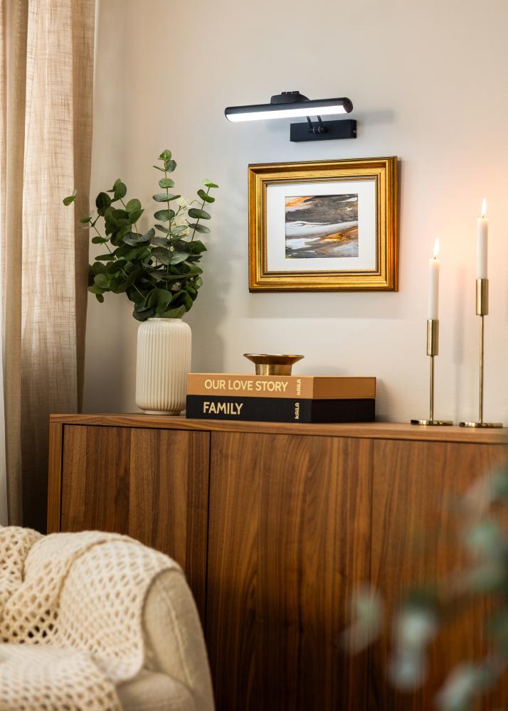 KAILA Luster Batériové Osvetlenie Obrazu 32 cm - Čierna