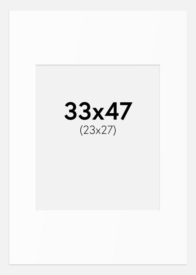 Pasparta Biely Štandard (Biele Jadro) 33x47 cm (23x27)