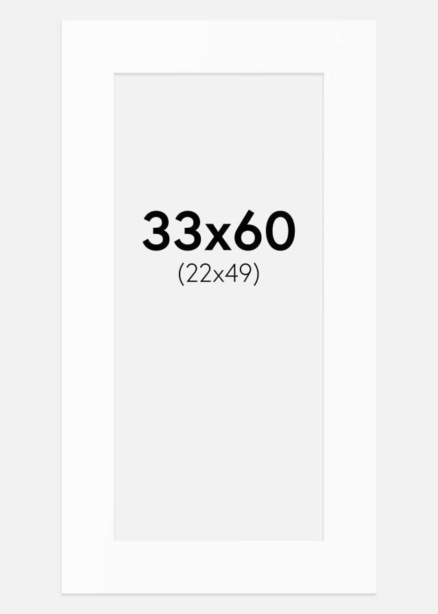 Pasparta Biely Štandard (Biele Jadro) 33x60 cm (22x49)
