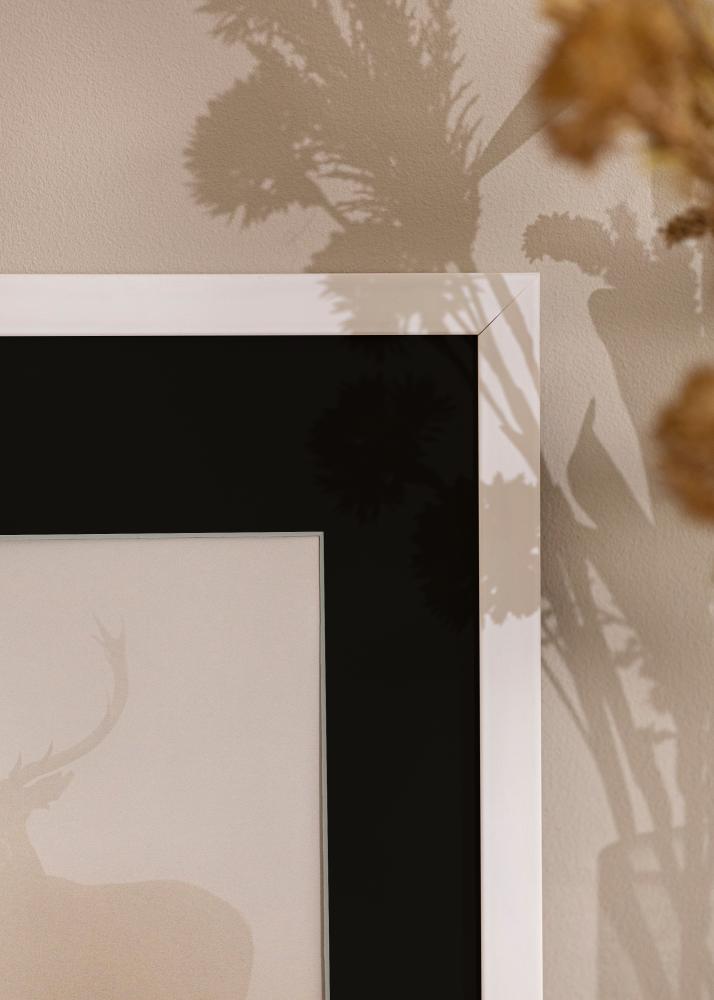 Rám Štýlová Biela 20x30 cm - Pasparta Cierna 15x21 cm (A5)