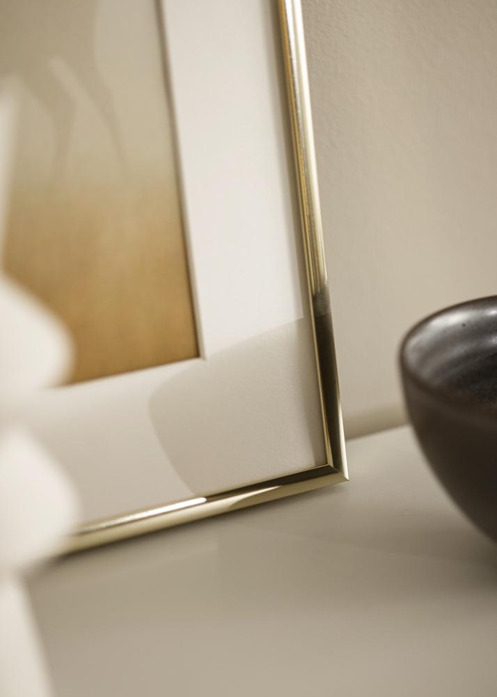 Rám Hliník Akrylové sklo Zlatý lesklý 21x29,7 cm (A4)