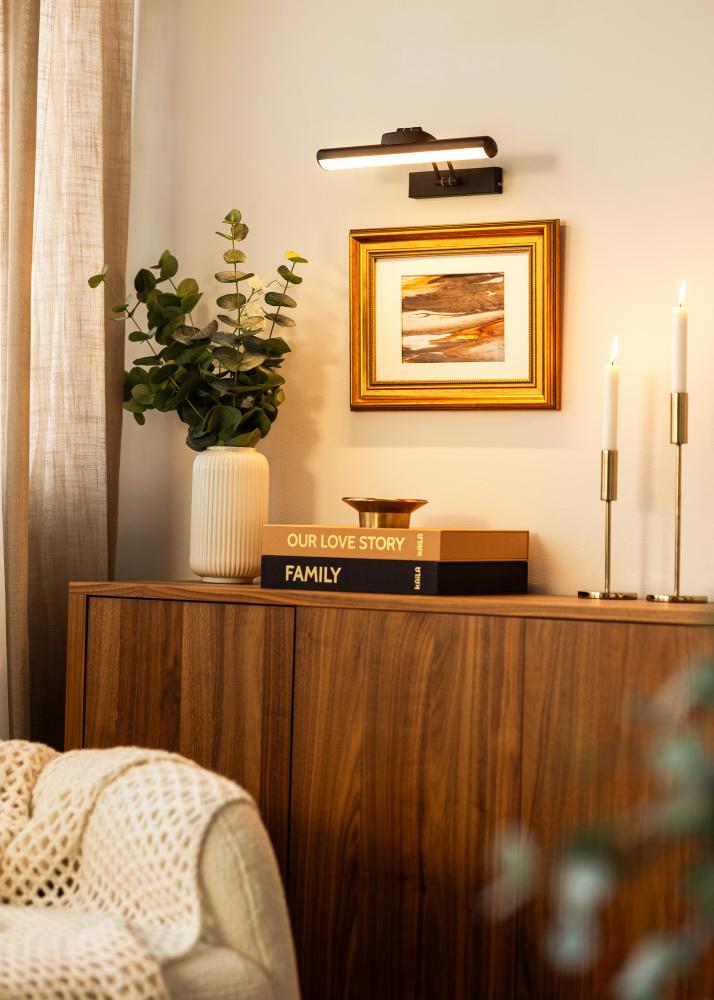 KAILA Luster Batériové Osvetlenie Obrazu 32 cm - Čierna